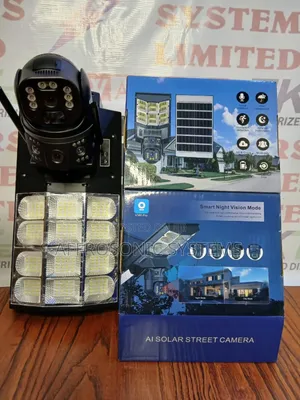Street Light With Double Lense Camera
