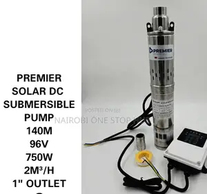 Premier Dc Solar Submersible Pump. 140m 750w