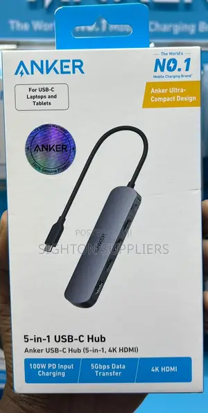 Anker Usb C Hub , 5-in-1 Usb Hub for Laptops