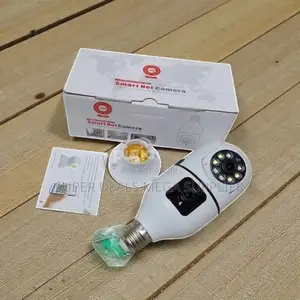 Dual Lens 1080p Full Hd Wifi Bulb Camera With Easy Installation Setup