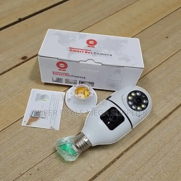 Dual Lens 1080p Full Hd Wifi Bulb Camera With Easy Installation Setup
