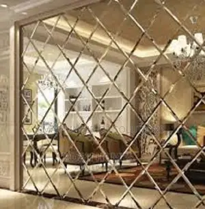 Modern Diamond Mirror