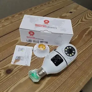 Dual Lens PTZ Rotating Bulb Camera With 2mp Hd Video and Cloud Backup
