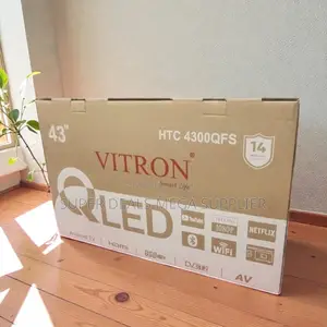 Vitron 43 Inch Qled Smart Android Hd Tv With Wifi and Netflix