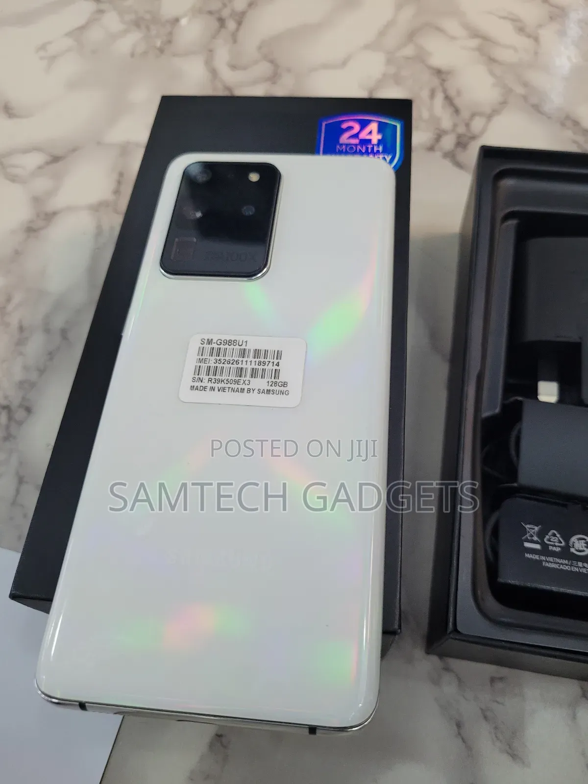 New Samsung Galaxy S20 Ultra 128 GB White