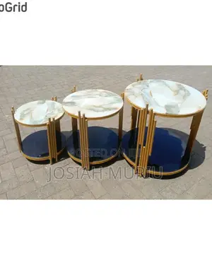 3 in 1 Executive Pure Marble Table