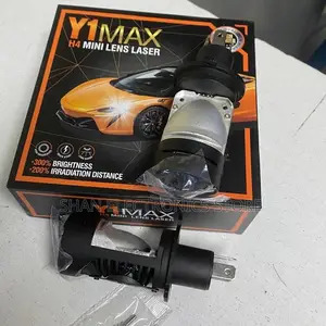 1 Set 2 PCS Y1 H4 Mini Led Lense Projector Car Headlight Light