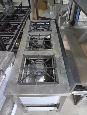 High Pressure Cooker, Stainless Steel Made. Three Burner Cooker
