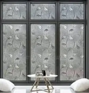 Flowered Frosted Window Film