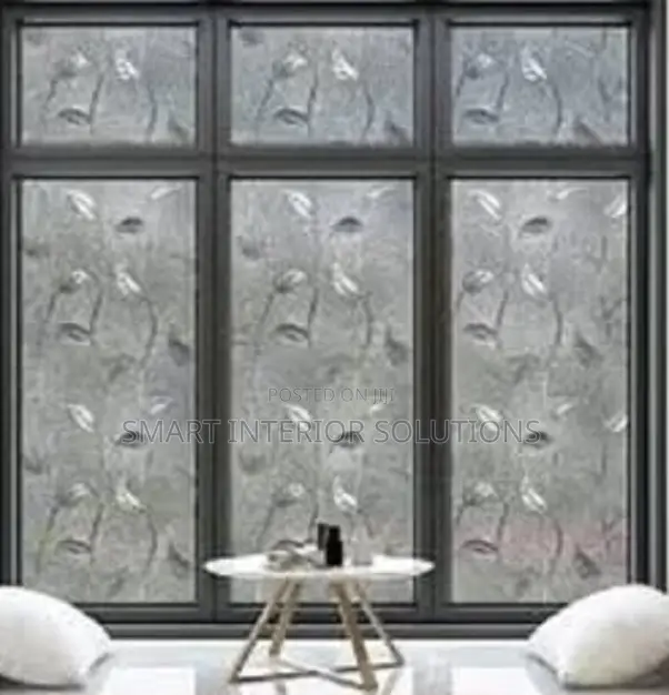 Flowered Frosted Window Film
