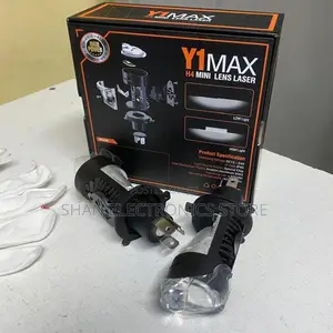 1pair Car H4 Y1 Led Mini Projector Lenses Headlight Bulbs Hi/Lo Beam