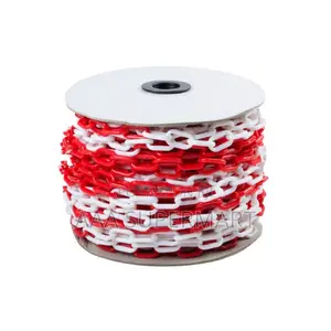 Red & White Plastic Chain 8mm X 25mtrs