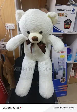 Teddy Bear White/ Pink/ Brown