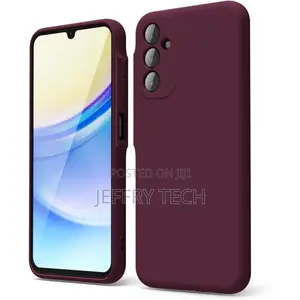 Samsung Galaxy A15 Protective Soft Silicone Cover- Maroon