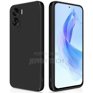 Liquid Silicone Case for Honor 90 Lite 5g: Black