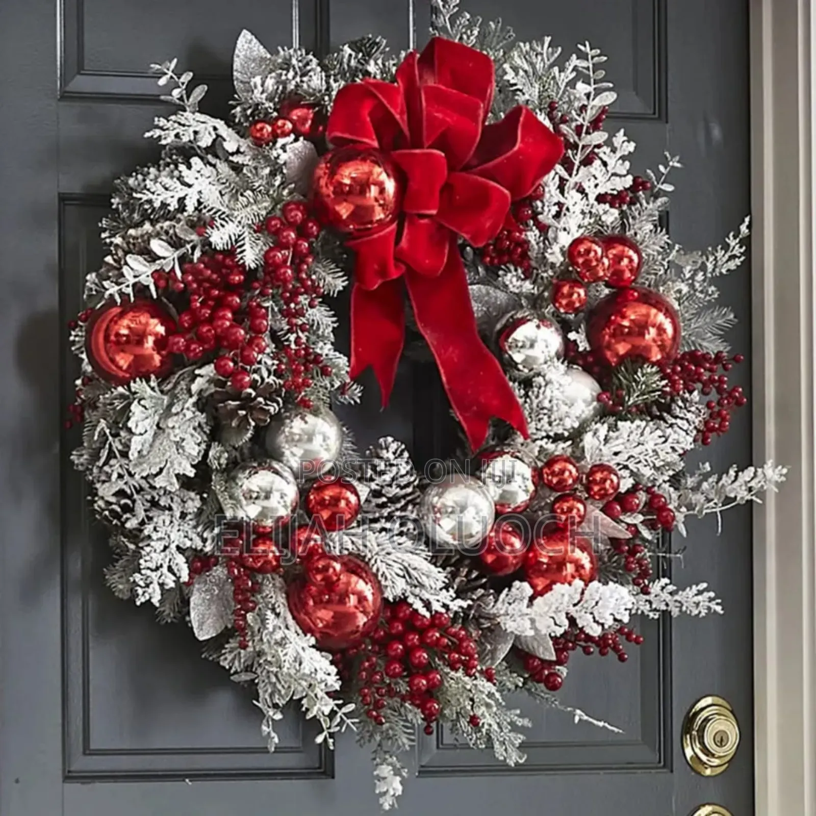 *Candy Cane Christmas Wreath