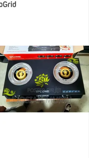 Ipcone 2 Burner Glass Top Gas Stove – Double Burner, Auto Ignition