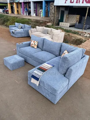 Custom Made L-Shaped Sofa (6) Seater