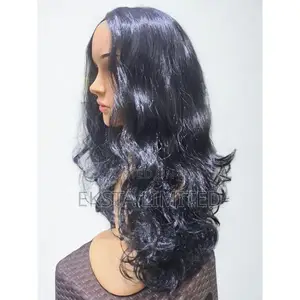 Natural-Look Curly Shoulder-Length Wig Heat-Resistant Synthetic Fiber