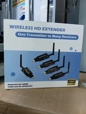 A Wireless Hdmi Extender 1 Transmitter to 4 Receivers Kit