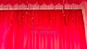 Wall Decor Red Curtains for Wall Covering
