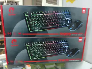 Raiku Wireless Keyboard and Mouse RGB Led Backlight.