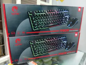 Raiku Wireless Keyboard and Mouse RGB Led Backlight.