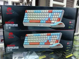 The Raiku R908 I Rechargeable Wireless Keyboard and Mouse Combo.