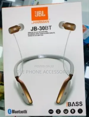 New JBL Jb 30bt Wireless Necklace Earphones