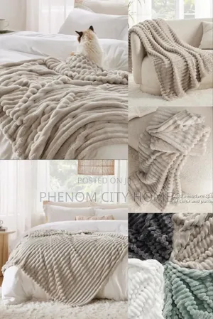 Stripped Throwblankets for Bed and Couch
