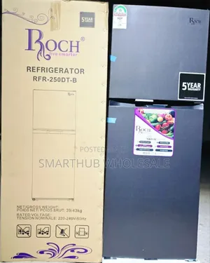 Cheapest No Frost
197 Litres Roch RFR-250-Dt-B Double Door