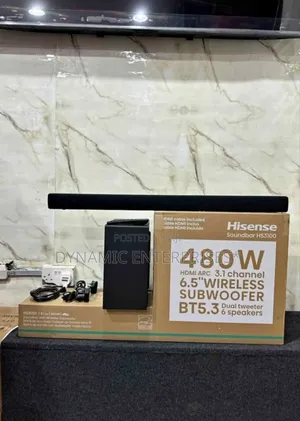 Hisense 480 Watts Hs3100 Soundbar 3.1 Channel