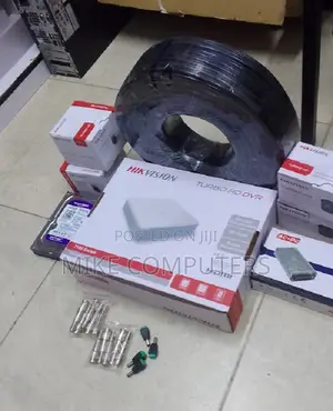 Hikvision 3 Cameras CCTV Complete Set 1080p Full Hd With Infrared