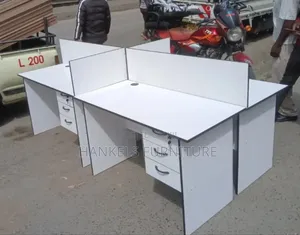 4-Way Co-Working Office Desk – Modern, Spacious Durable
