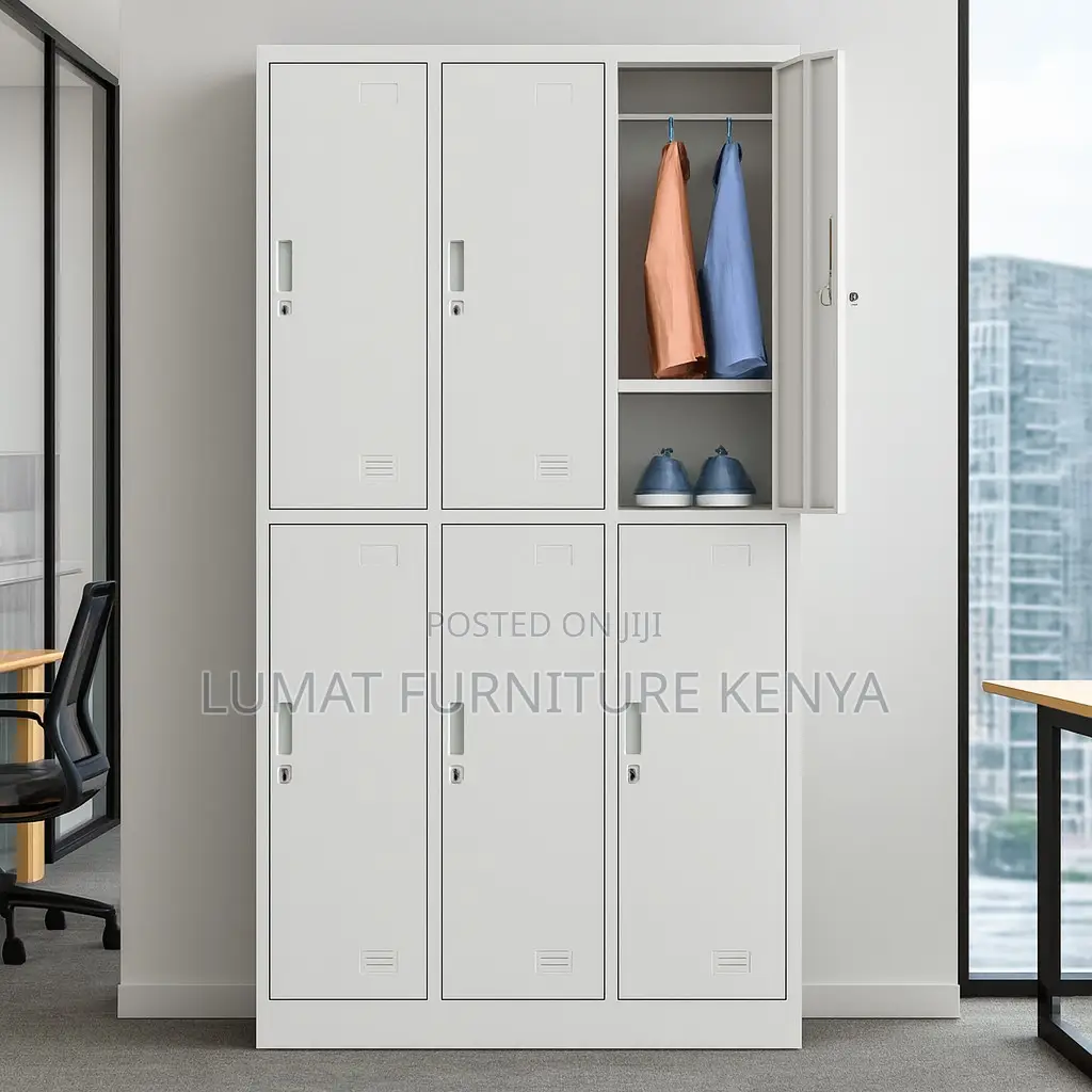 Six Compartments Metal Locker