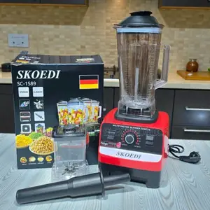 Skoedi 2in1 Blender 500w Grinder Red Sharp Steel Blades