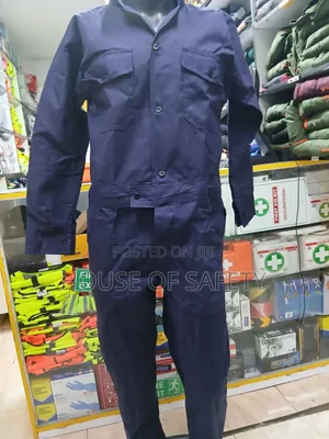 Navy Blue Full Coverage Safety Overall