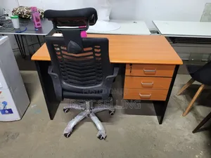 1.4m Office Desk With Headrest Chair