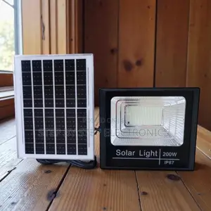 Security 200w Ip67 Waterproof Solar Flood Light With Inbuilt Battery