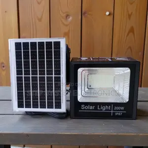 Aluminum Alloy Body Ip67 Waterproof 200w Outdoor Solar Flood Light
