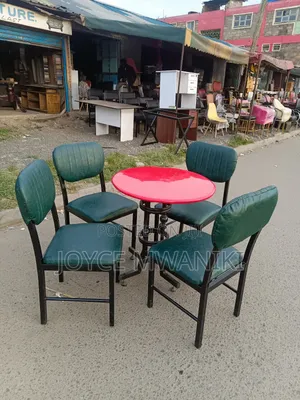 Modern Locally Made Restaurant Set, Green/ Black 