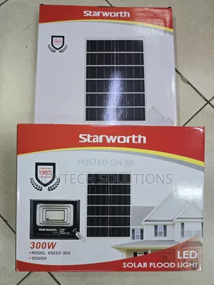 Security Solar Flood Light [ 300w ] Comes With Pannel