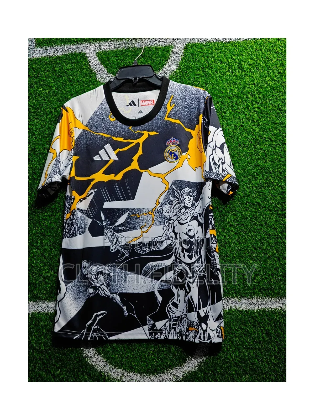 Adidas X Marvel Real Madrid Pre Match Kit