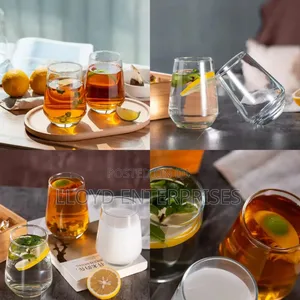 6pcs 390ml Glass Cups