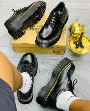 Quality Leather Casual Triple Sole Doctor Martin Laced Shoes