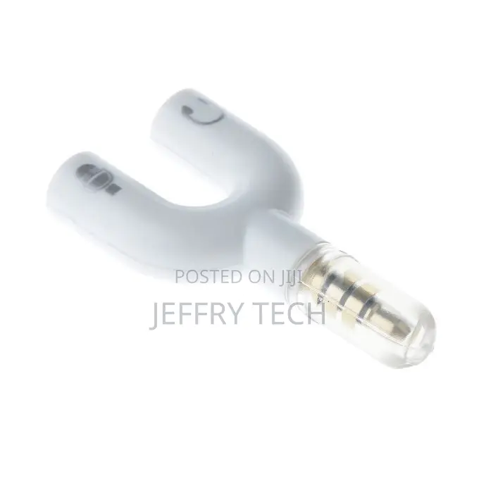 3.5mm Audio Splitter Adapter for Headphone Headset Pc Smartphone White