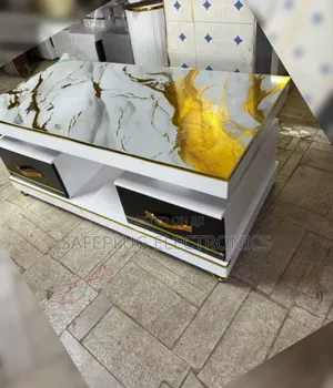Luxury Marble Coffee Table - Executive White Design (Rare Piece!)
