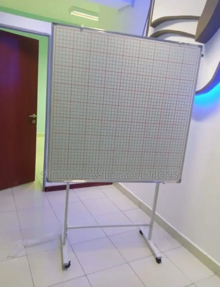 School Graph Boards With Wheeled Stand 4ftx4ft(120cmx120cm)