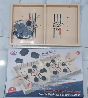 Wooden Foos Ball Game With 5 Black And 5 White Chess  Fun Family Game