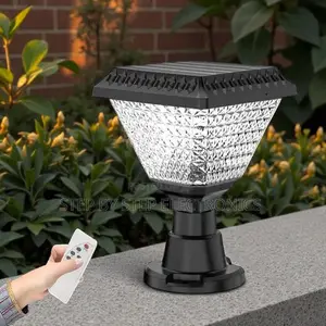 Dusk to Dawn Solar Gate Pillar Light Wide Beam RGB Led Waterproof Lamp